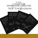 21 Self-forgiveness scripture affirmation cards