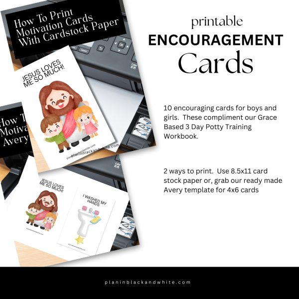 Printable Toddler Encouragement Cards | Christian Motivation for Boys & Girls - Image 10