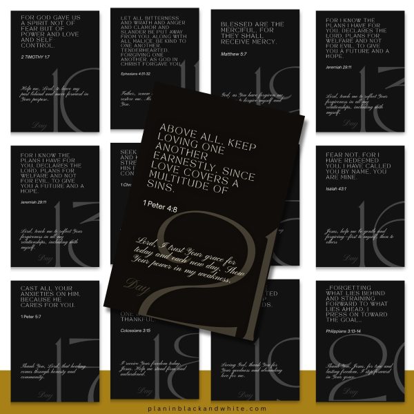 21 Self-Forgiveness Affirmation Scripture Cards--Printable - Image 2
